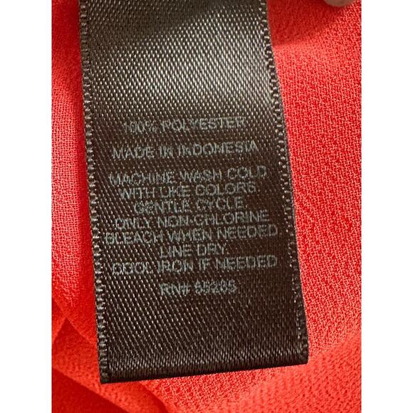 Gap Sleeveless Dress Women’s Size 12T Red Scoop Neck BackZip Pockets Front Pleat - Picture 4 of 5